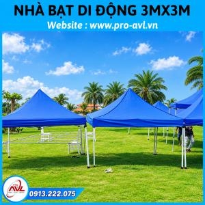 Lều Bạt 3X3M, Nhà Bạt Di Động Khung Lục Giác
