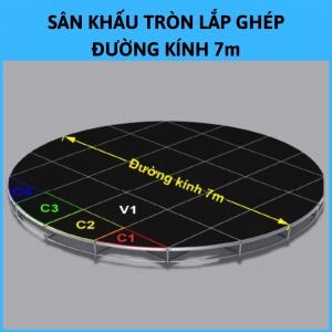 Production of Semicircular Stage Podiums on Demand