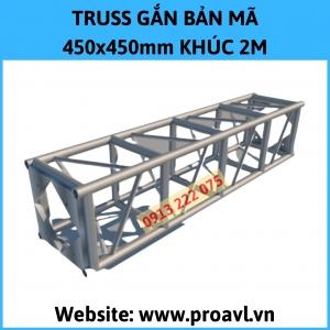Aluminum Truss Frame 450x450mm 2M Section - V4545B4P