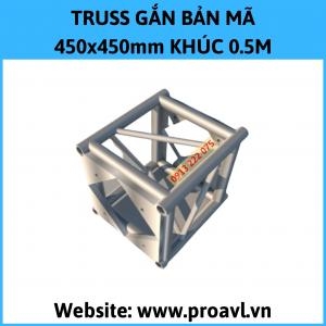 Aluminum Truss Frame 450x450mm 0.5M Section - V4545B4P