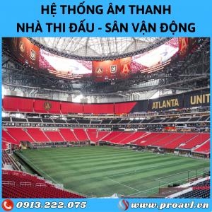 Professional Arena and Stadium Sound Installation