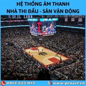 Professional Arena and Stadium Sound Installation