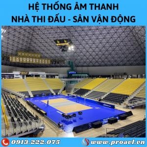 Professional Arena and Stadium Sound Installation