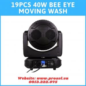 19Pcs 40W Bee Eye Moving Wash Stage Light