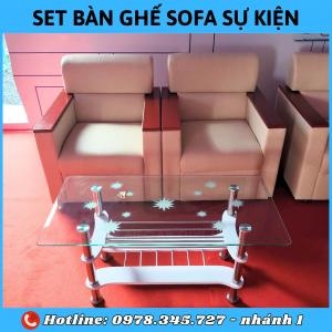 Set Bàn Ghế Sofa Tiếp Khách Lễ Khai Trương, Khởi Công